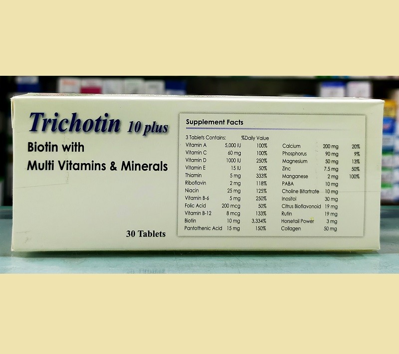 Trichotin 10 Plus Tablet 30’s pack
