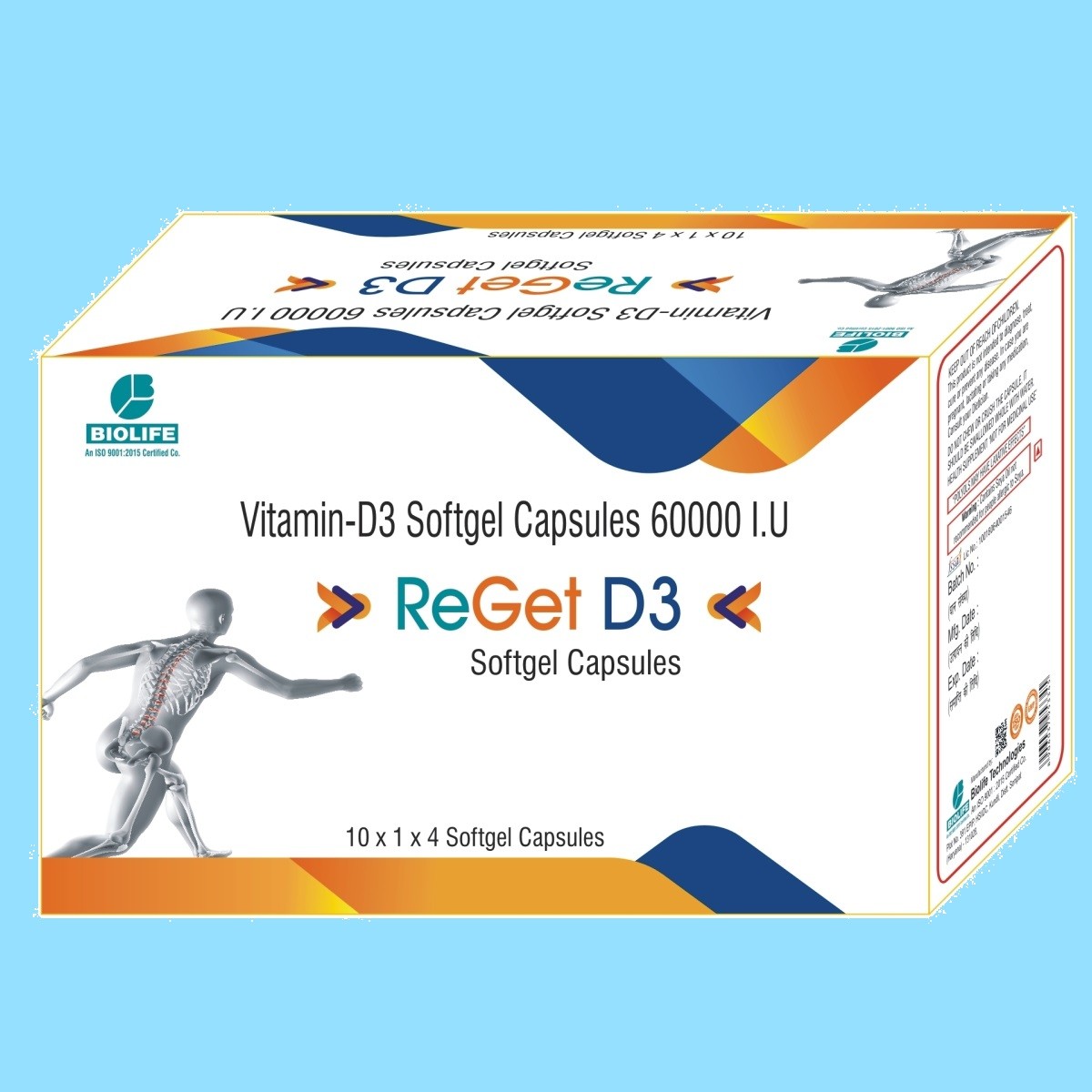 ReGet D3 Capsule 60000 IU 4 pcs