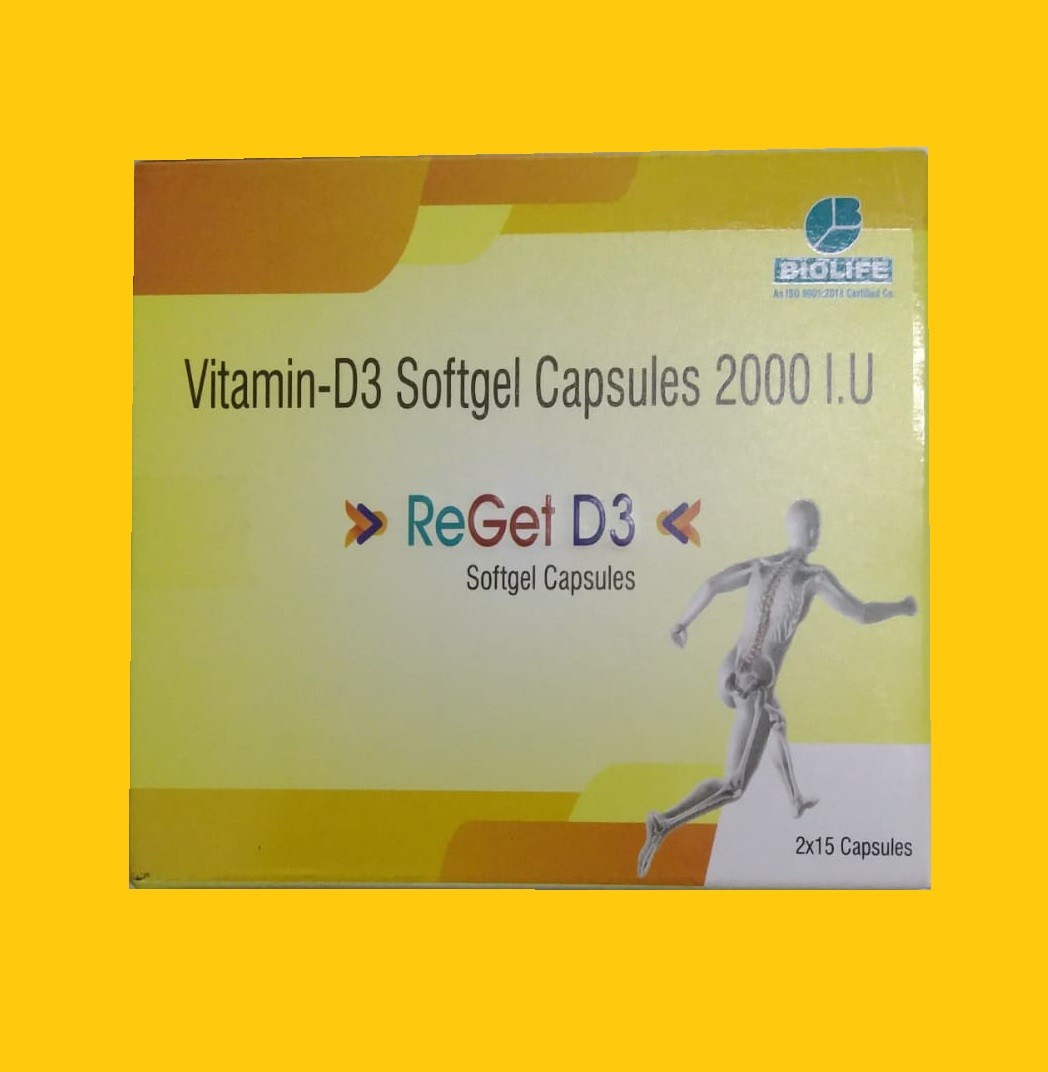 ReGet D3 Capsule 2000 IU 30 pcs