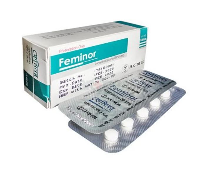 Feminor Tablet 5 mg 60's pack