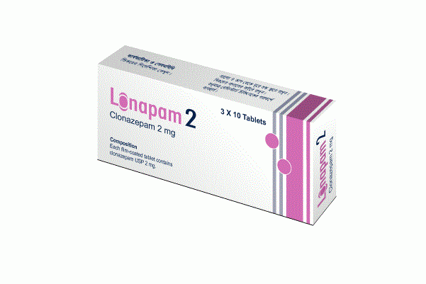 Lonapam 2 Tablet 10's strip
