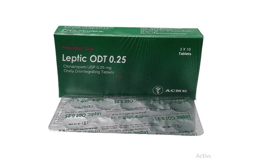 Leptic ODT 0.25 Tablet 10's strip