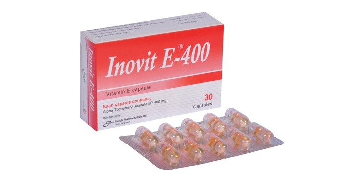 Inovit E 400 Capsule 30's pack