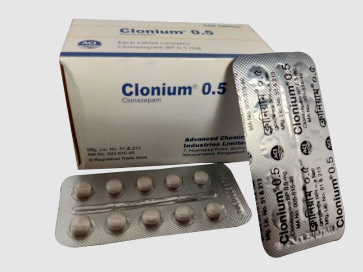 Clonium ODT 0.5 Tablet 50's pack