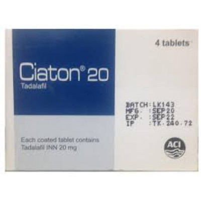 Ciaton 20 mg Tablet 4's pack