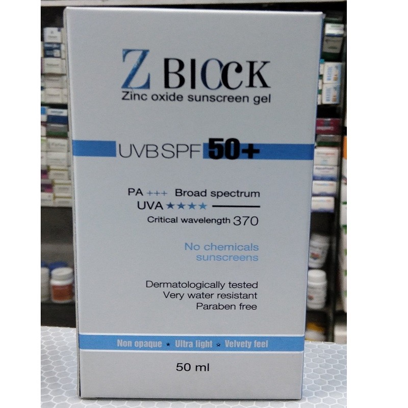 Zblock Sunscreen Gel 50 ml