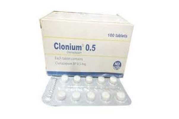 Clonium 0.5 Tablet 10's strip