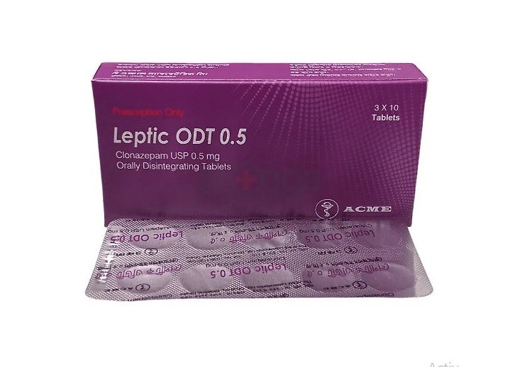 Leptic ODT 0.5 Tablet 10's strip