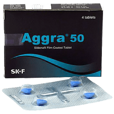 Aggra 50 mg Tablet 4's pack