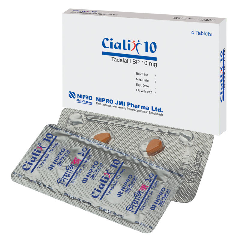 Cialix 10 mg Tablet 4's pack
